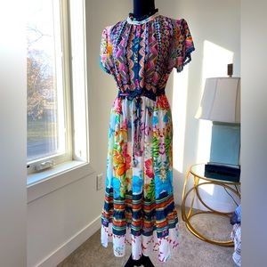 Johnny Was silk sun dress.